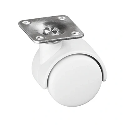 Afbeelding van Metafranc Dubbele rol Ø 40 mm 38 x plaat kunststof wiel hard loopvlak glijlagers 20 kg draagkracht/transportrol/meubelrol/containerrol / 802150