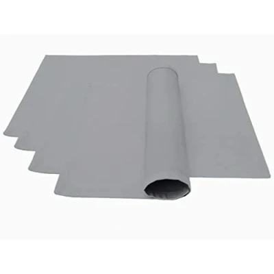 Afbeelding van Hoogwaardige placemat 4 stuks van 100% katoen collectie concept, kleur en grootte naar keuze (placemat set 46x36cm, lichtgrijs)