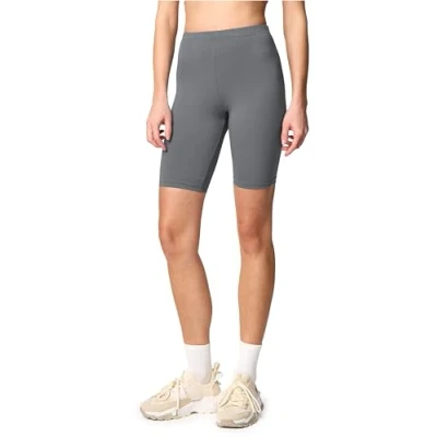 Afbeelding van Merry Style MS MS10 200 LE Dames Leggings Sport Vrijetijdsbroek Kort Katoen Sporbroek Yogabroek Grijs M