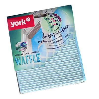 Afbeelding van Microvezeldoek voor ramen wafel YORK, microvezel reinigingsdoekjes, raamdoek, gepolijst ook glazen en servies; gebruik zonder glasreiniger mogelijk, microvezeldoeken de auto.