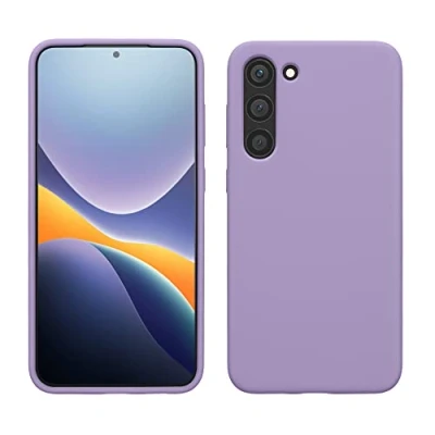 Afbeelding van kwmobile telefoonhoesje geschikt voor Samsung Galaxy S23 Plus Hoesje met siliconen coating Smartphone case in violet lila