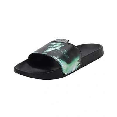 Afbeelding van Puma Unisex&#039;s Mapf1 Graphic Leadcat FTR Slide Sandaal, Black Spectra Groen, 38 EU
