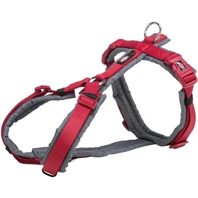 Afbeelding van Trixie Hondentuig Premium Trekking Rood / Grijs M L 62 74X2,5 CM (410364)