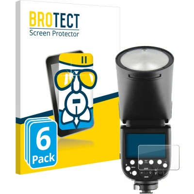 Afbeelding van BROTECT Screenprotector voor Godox V1 Folie Beschermfolie Beschermglas transparant (6 Stuks)
