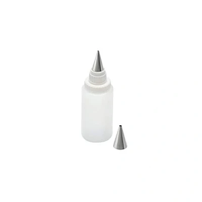 Afbeelding van Original Kaiser Inspiration spuitfles met 2 roestvrijstalen spuitmonden, decoreerfles, knijpfles 75 ml, koekjes versieren, beschrijven van taarten, cake, bordrand