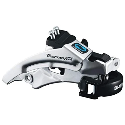 Afbeelding van Shimano Voorderailleur 7/8 speed Tourney FD TX800 top swing lage klem 42 48T
