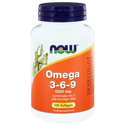 Afbeelding van NOW Omega 3 6 9 1000mg Tabletten