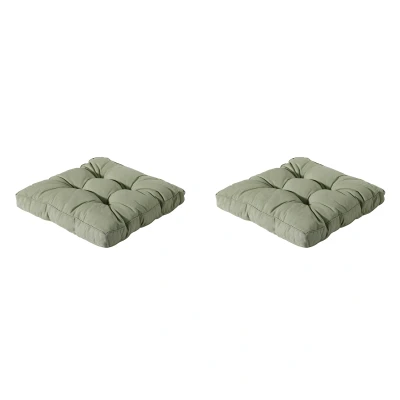 Afbeelding van Madison Florance Zitkussen Panama sage Ca. 73x73 cm Set van 2