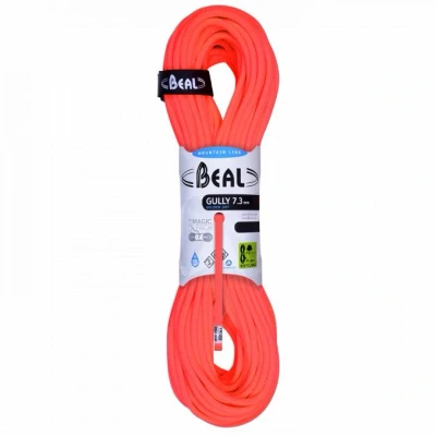 Afbeelding van Beal Gully 7.3 Unicore Ultralicht dubbel en tweelingtouw 60 meter oranje
