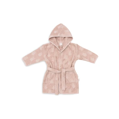 Afbeelding van Jollein Badjas Badstof 1 2 jaar Miffy Jacquard Wild Rose
