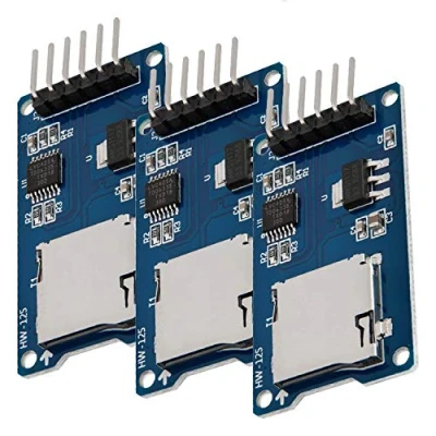 Afbeelding van AZDelivery 3 x SPI Reader Micro Memory SD TF Module Card Shield compatibel met Arduino inclusief E Book!