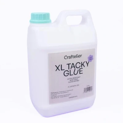 Afbeelding van Craftelier Tacky Lijm, multifunctioneel, extra sterk voor scrapbooking projecten en andere knutselwerkzaamheden, niet giftig, transparant, droog flexibel, duurzaam, 2 l