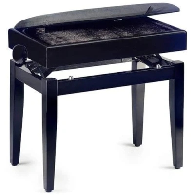 Afbeelding van Stagg 25009680 PB55 BKM VBK Velvet Pianobench zwart