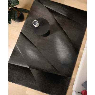 Afbeelding van Abstract Vloerkleed Vision Zwart/grijs 120x170 Cm