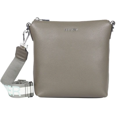 Afbeelding van Bogner Leren Schoudertas Andermatt Flavia Shoulderbag Falcon Taupe