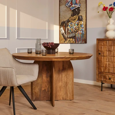 Afbeelding van Eetkamertafel Tense 150 cm Rond Meerdere afmetingen beschikbaar