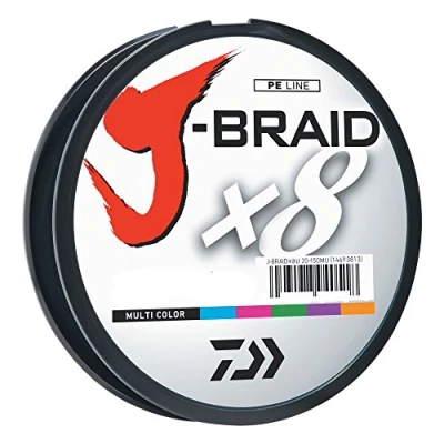 Afbeelding van Daiwa J BRAIDX8, 500YD vulspoel, meerkleurig, mono dia. = 20 lbs.
