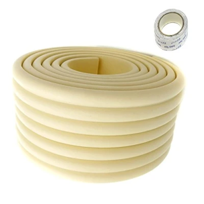 Afbeelding van Universele zekeringbuffer 2 m x 80 mm stootbescherming spons kussen crème TKD7002