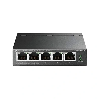 Afbeelding van TP LINK TL SG1005LP netwerk switch Unmanaged Gigabit Ethernet (10/100/1000) Zwart Power over Etherne