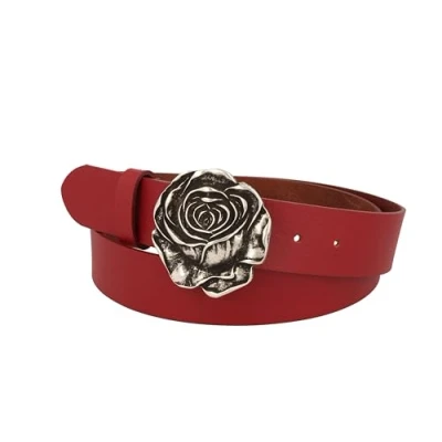 Afbeelding van MGM dames riem rosalie, rood (dark 03), 75