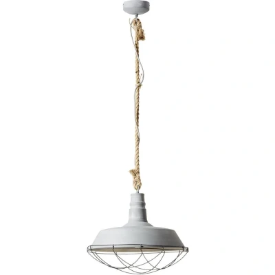 Afbeelding van BRILLIANT lamp Rope hanglamp grijs beton 47cm 1x A60, E27, 60W, Geschikt voor standaardlampen (niet inbegrepen) Schaal A ++ tot E LED lampen