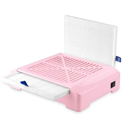 Afbeelding van Nail Dustcollector, AZ GOGO oplaadbare nagelstofzuiger met filter, nagelafzuiging afzuiger nagels, professionele nagelstofafzuiger, voor acrylnagels gelnagels nagelstudio en privégebruik