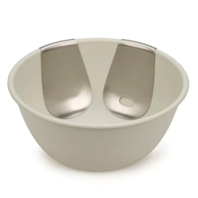 Afbeelding van Saladeschaal Joseph Uno Met Saladebestek Beige