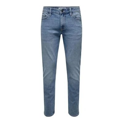 Afbeelding van ONLY &amp; SONS Heren Onsloom Slim Lb 2529 PIM DNM Noos, blauw (light blue denim), 38W / 32L