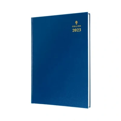Afbeelding van Collins Bureau A5 Week to View 2023 Dagboek Blauw (35.60 23) Complete Business Planner, Agenda en Journal Organizer
