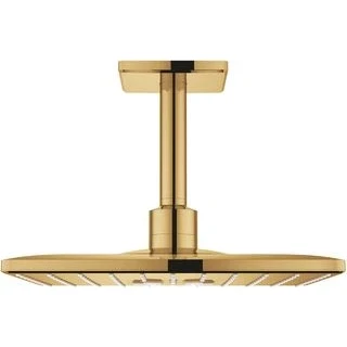 Afbeelding van Grohe rainshower 310 smartactive hoofddoucheset plafond vierkant duo cool sunrise 26481gl0