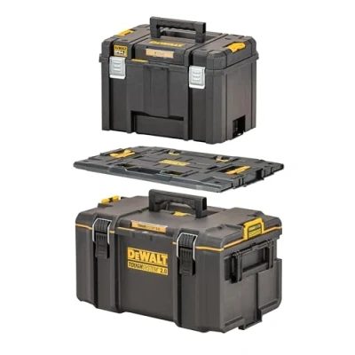 Afbeelding van DeWalt, Gereedschapskisten, SKRZYNIA TOUGH SYS.2,0 DS300 + ADAPTER TSTAK VI