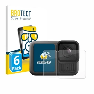 Afbeelding van BROTECT Screenprotector voor GoPro Hero 13 Black Ultra Wide Edition Folie Beschermfolie Beschermglas transparant (6 Stuks)