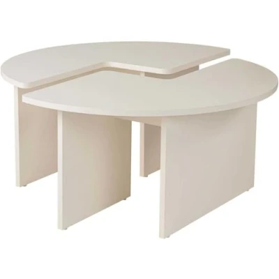Afbeelding van Asir Salontafel wit hout 90 x 41 cm