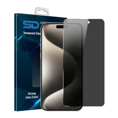 Afbeelding van SDTEK voor iPhone 15 Pro Max Privacy Screen Protector Gehard Glas Guard Anti Gluren