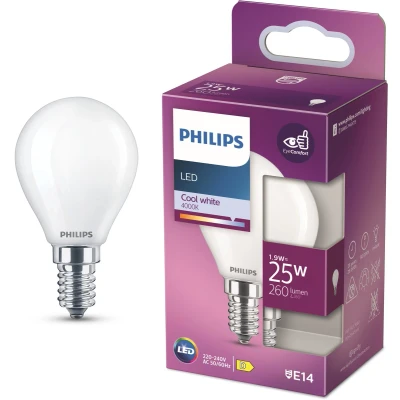 Afbeelding van Philips LED classic 25W E14 CW P45 FR ND 1PF 10