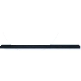 Afbeelding van Looox wooden mirror shelf 120cm asymmetrisch black wmshelf1200bla