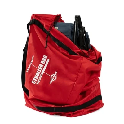 Afbeelding van GREMEX Universele transporttas voor kinderwagen, transporttas, vliegtuig, waterdicht, scheurvast, vlucht, groot, grijs, Reistas