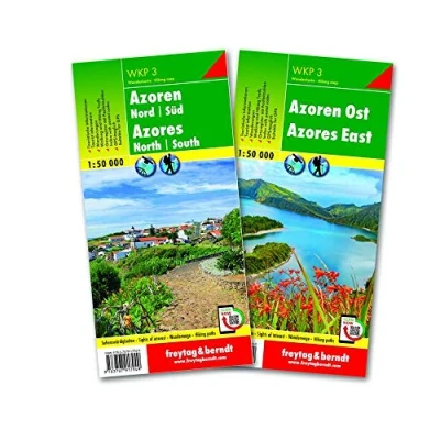 Afbeelding van F&amp;B WKP3 Azoren: Set van twee wandelkaarten Schaal 1 : 50.000