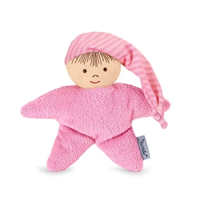 Afbeelding van Sterntaler 3001451 speelpop, geïntegreerde rammelaar, leeftijd: voor baby&#039;s vanaf de geboorte, 16 cm, roze