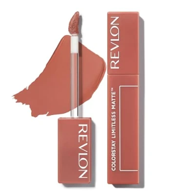 Afbeelding van Revlon Lipstick, ColorStay Limitless Matte Liquid Veganistische formule, vlekvrij, duurzaam, licht en comfortabel, waterdicht, 002 Poster Child, 5 ml