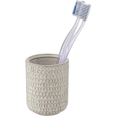 Afbeelding van Keramische beker voor tandenborstels, Pergole Cream, WENKO