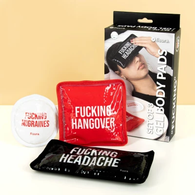 Afbeelding van Fisura Gelpacks “F*cking 3 stuks. Herbruikbare warm/koud kompressen. Perfect voor herstel, pijnverlichting en het kalmeren van verrekkingen of kneuzingen.