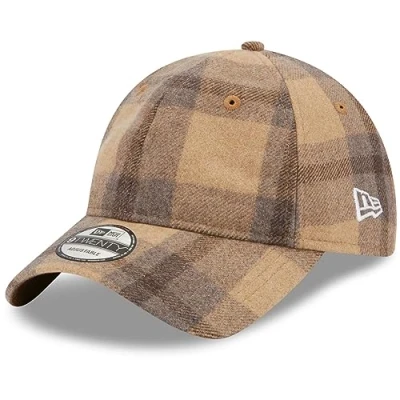 Afbeelding van New Era 9Twenty Strapback Cap Melton Check beige, One size