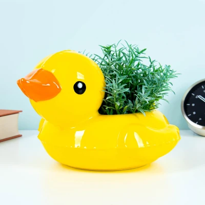 Afbeelding van Bitten Floaty Duck Pot bloempot snackschaal