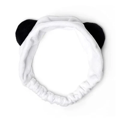 Afbeelding van Legami Haarband, Me Time, 24,5 x 11 cm, van polyester, panda thema, voor make up, gezichtsbehandeling, zachte hoofdband