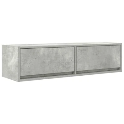Afbeelding van vidaXL TV kast Betonnen Grijs Bewerkt Hout 100 x 31 25.5 cm