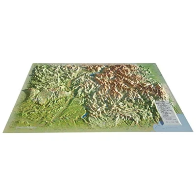 Afbeelding van CARTE EN RELIEF DU MASSIF MERCANTOUR