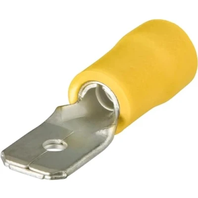 Afbeelding van Knipex 9799112 Stekker Plat 6,3x0,8 mm² 4,0 6,0 Geel (100st)
