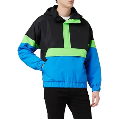 Afbeelding van Urban Classics Herenjas, meerkleurig (Black/Cobaltblue 02376), M