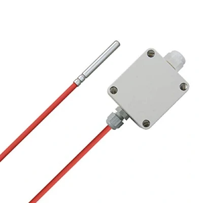 Afbeelding van iOVEO 213HS02210 Temperatuur meetomvormer in behuizing met siliconen aansluitkabel en sensor PT1000, uitgang actief, meetbereik instelbaar, temperatuursensor, 213HS02210, 10 meter